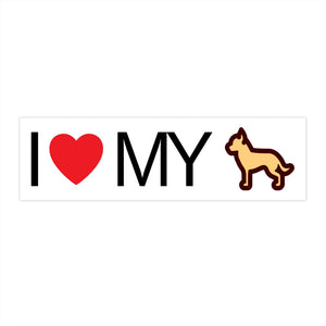 I Love My Chihuahua Bumper Sticker - Cute Dose