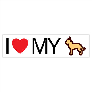 I Love My Chihuahua Bumper Sticker - Cute Dose