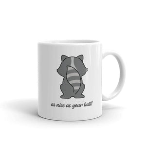 Raccoon Butt Coffee Mug - Cute Dose