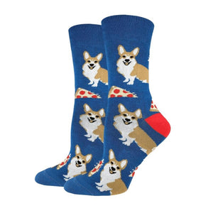 Corgi Pizza Socks - Cute Dose