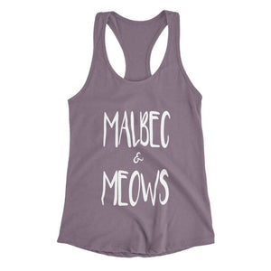 Malbec & Meows Racerback Tank - Cute Dose