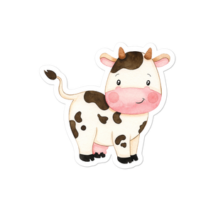 Cow Die Cut Sticker - Cute Dose