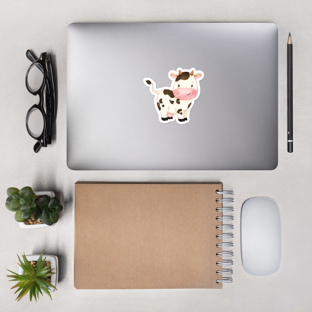 Cow Die Cut Sticker - Cute Dose