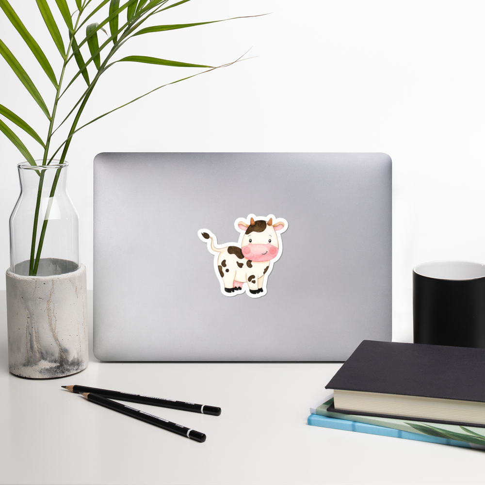 Cow Die Cut Sticker - Cute Dose