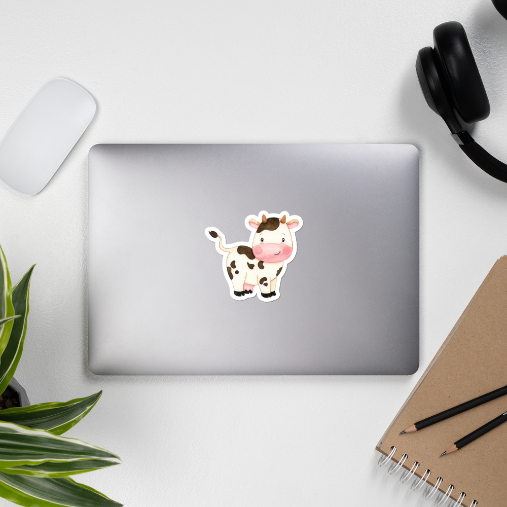 Cow Die Cut Sticker - Cute Dose