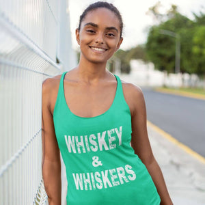 Whiskey & Whiskers Racerback Tank - Cute Dose