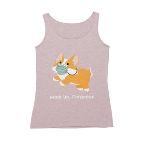 Mask Up Corgeous Ladies' Relaxed Jersey Tank - Cute Dose