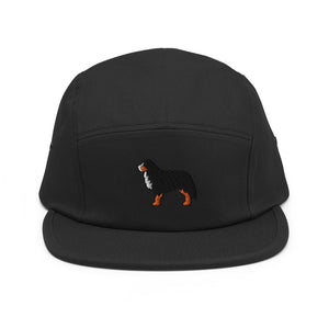 Bernese Mountain Dog Embroidered Five Panel Cap - Cute Dose