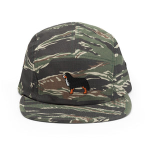 Bernese Mountain Dog Embroidered Five Panel Cap - Cute Dose