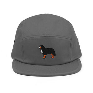 Bernese Mountain Dog Embroidered Five Panel Cap - Cute Dose