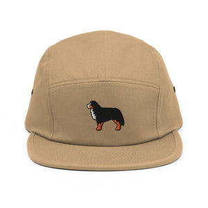 Bernese Mountain Dog Embroidered Five Panel Cap - Cute Dose