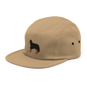 Bernese Mountain Dog Embroidered Five Panel Cap - Cute Dose