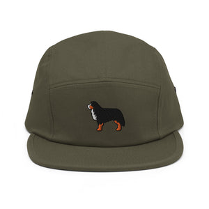 Bernese Mountain Dog Embroidered Five Panel Cap - Cute Dose