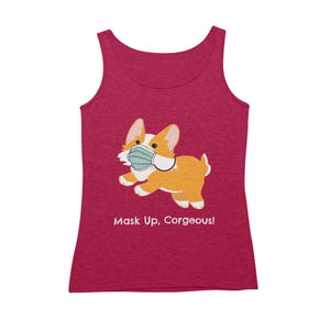 Mask Up Corgeous Ladies' Relaxed Jersey Tank - Cute Dose