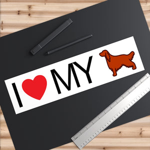 I Love My Irish Setter Bumper Stickers - Cute Dose