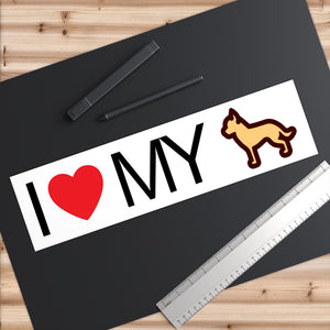 I Love My Chihuahua Bumper Sticker - Cute Dose