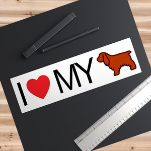 I Love My Cocker Spaniel Bumper Stickers - Cute Dose