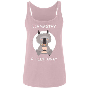 Llamastay 6ft. Away Ladies' Relaxed Jersey Tank - Cute Dose