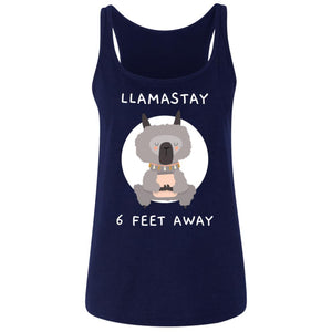 Llamastay 6ft. Away Ladies' Relaxed Jersey Tank - Cute Dose