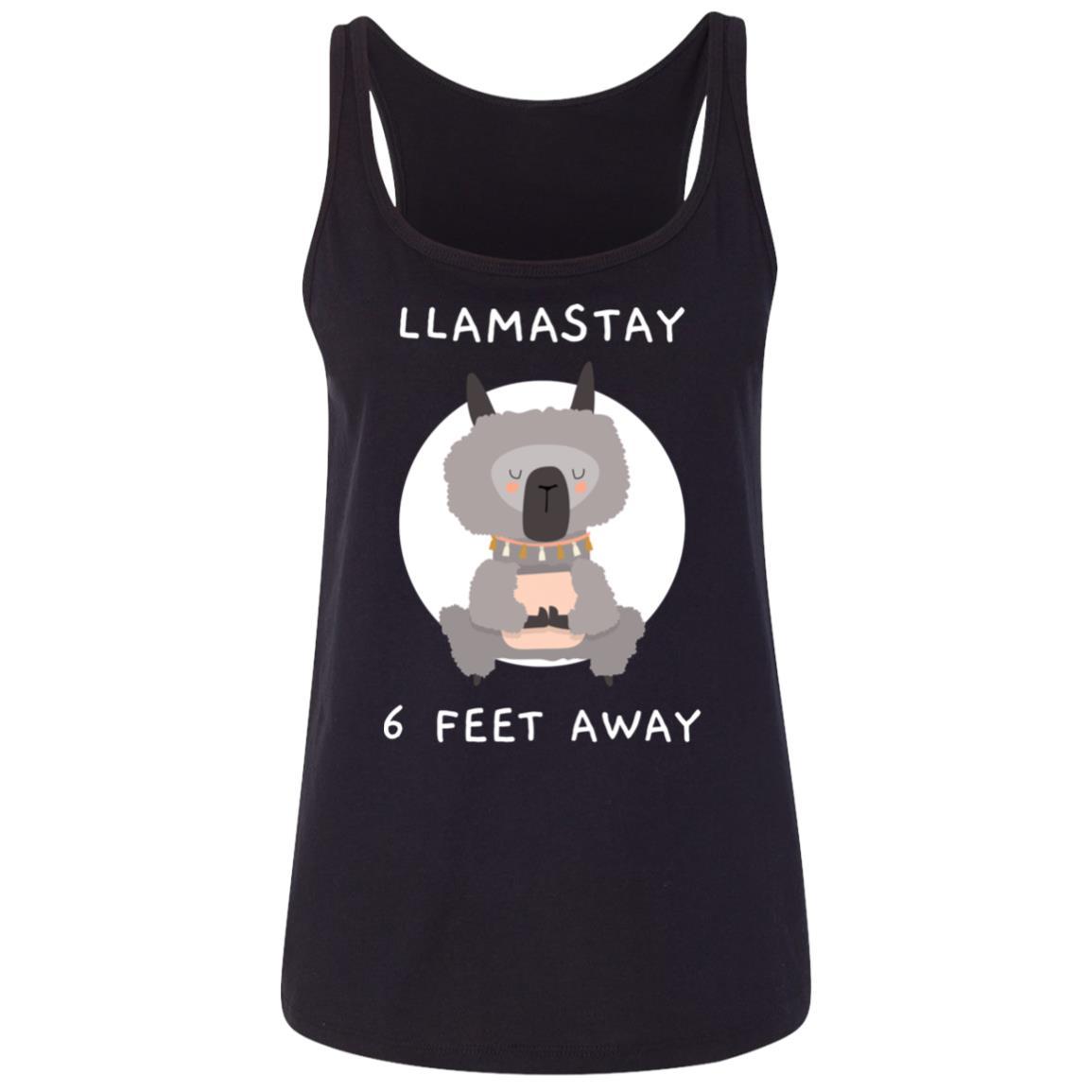 Llamastay 6ft. Away Ladies' Relaxed Jersey Tank - Cute Dose