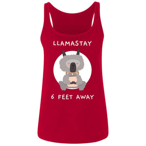 Llamastay 6ft. Away Ladies' Relaxed Jersey Tank - Cute Dose