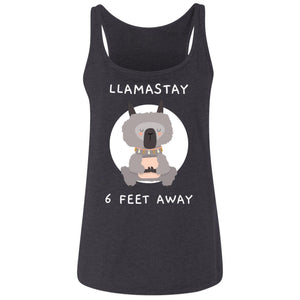 Llamastay 6ft. Away Ladies' Relaxed Jersey Tank - Cute Dose