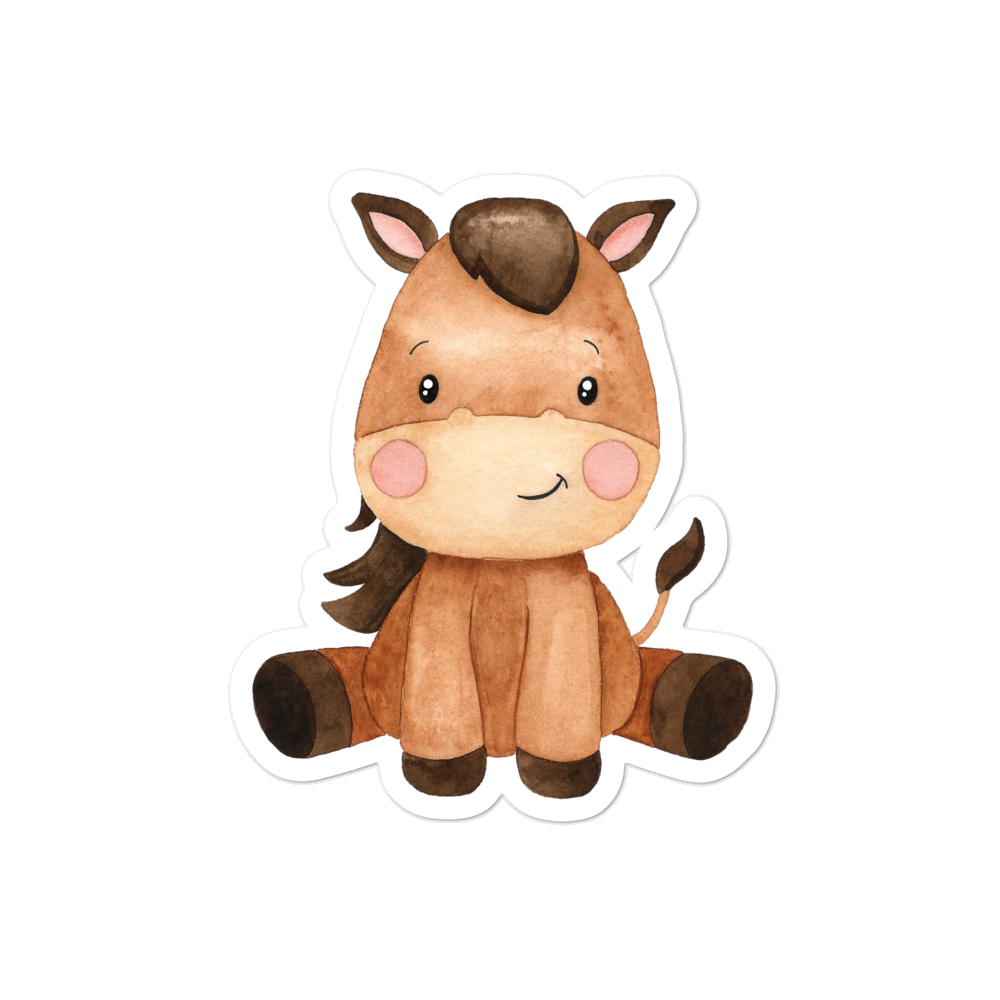 Horse Die Cut Sticker - Cute Dose