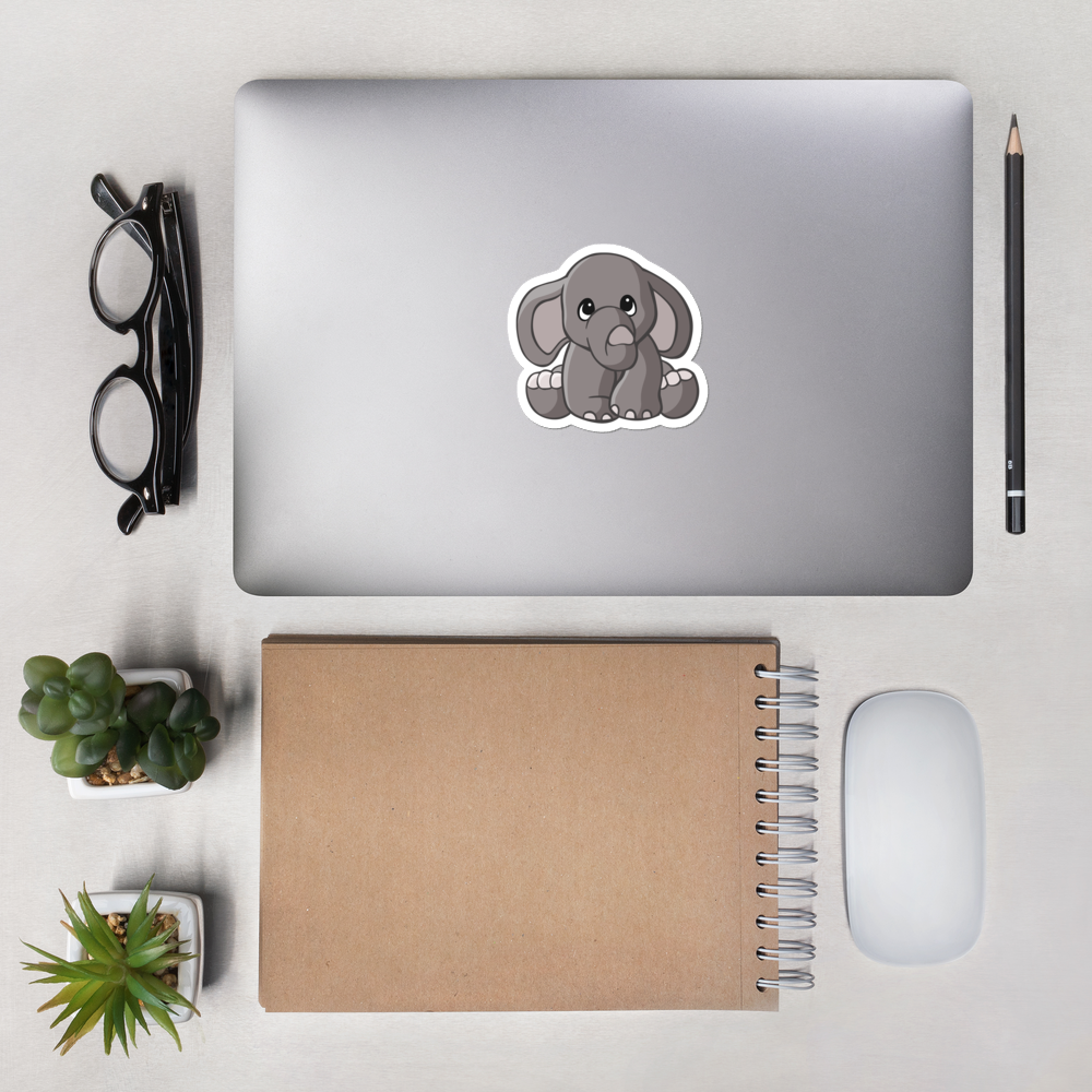 Elephant Die Cut Sticker - Cute Dose
