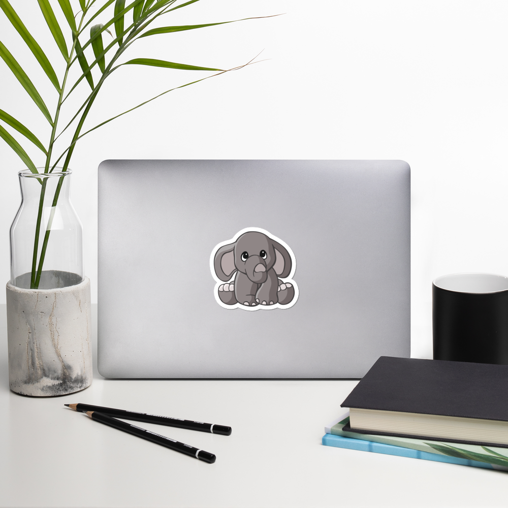Elephant Die Cut Sticker - Cute Dose