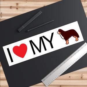 I Love My Bernese Mountain Dog Bumper Stickers - Cute Dose