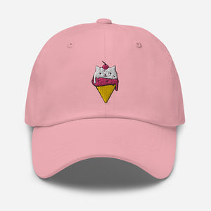 Cat Cone Embroidered Dad hat - Cute Dose