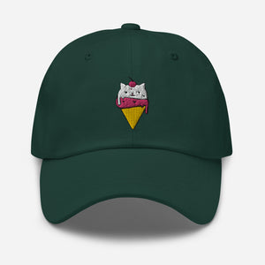 Cat Cone Embroidered Dad hat - Cute Dose