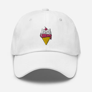 Cat Cone Embroidered Dad hat - Cute Dose