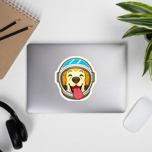 Golden Retriever Space Cadet Bubble-free stickers - Cute Dose