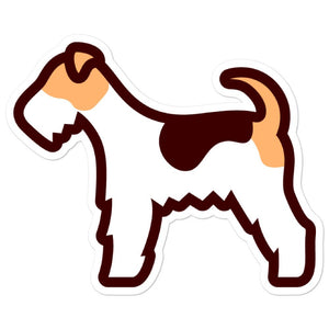 Fox Terrier Bubble-free stickers - Cute Dose