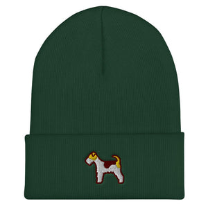 Fox Terrier Cuffed Beanie - Cute Dose