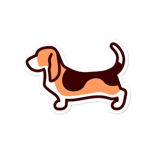 Basset Hound Bubble-free stickers - Cute Dose