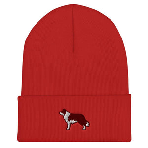 Border Collie Cuffed Beanie - Cute Dose