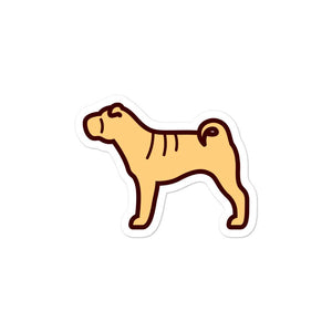 Shar Pei Bubble-free stickers - Cute Dose