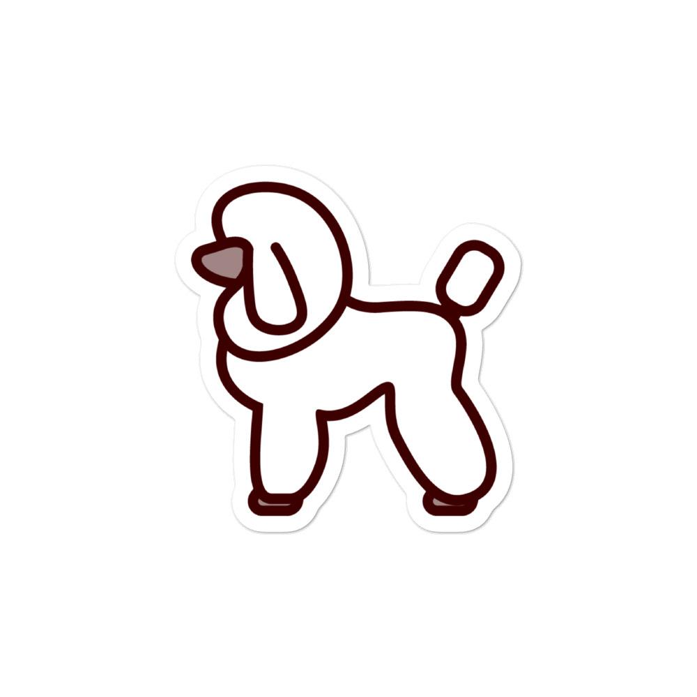 Poodle Bubble-free stickers - Cute Dose