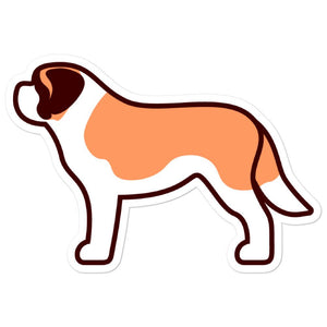 St. Bernard Bubble-free stickers - Cute Dose