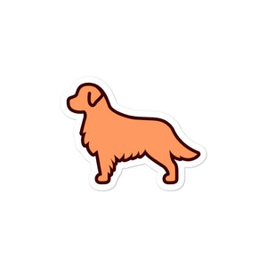 Golden Retriever Bubble-free stickers - Cute Dose