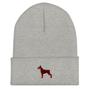 Doberman Cuffed Beanie - Cute Dose