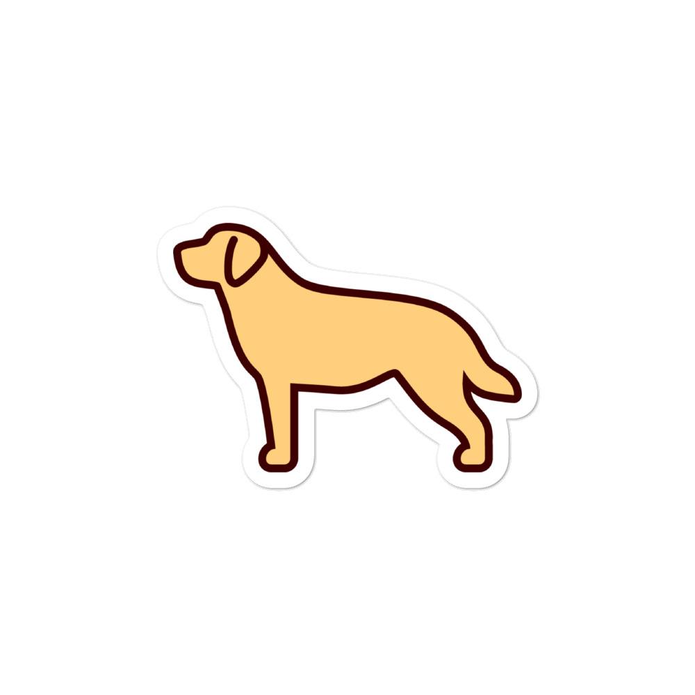 Labrador - Yellow Bubble-free stickers - Cute Dose