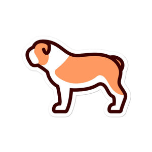 Bulldog Bubble-free stickers - Cute Dose