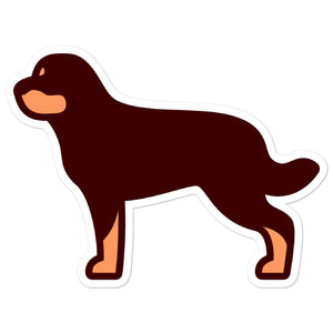 Rottweiler Bubble-free stickers - Cute Dose