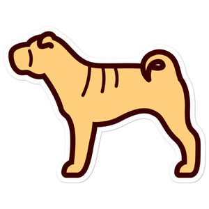 Shar Pei Bubble-free stickers - Cute Dose