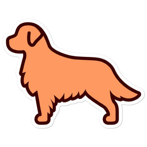 Golden Retriever Bubble-free stickers - Cute Dose