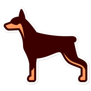 Doberman Bubble-free stickers - Cute Dose