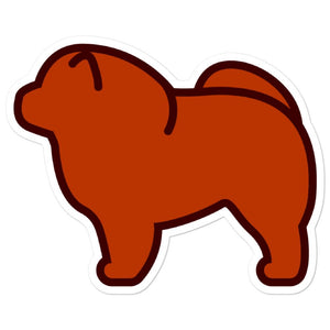 Chow Chow Bubble-free stickers - Cute Dose